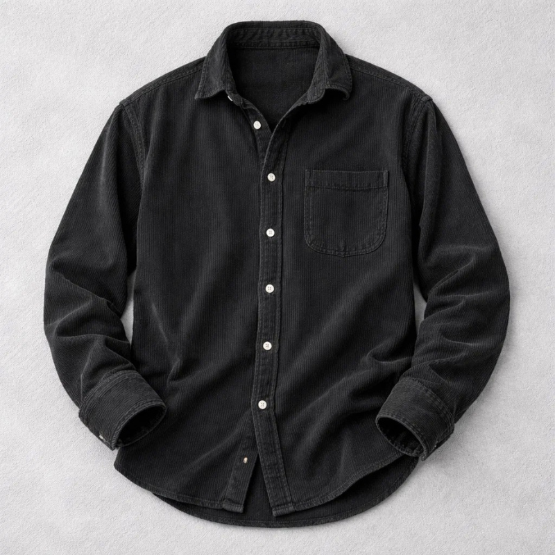 Quentin | Chemise classique en velours côtelé pour homme