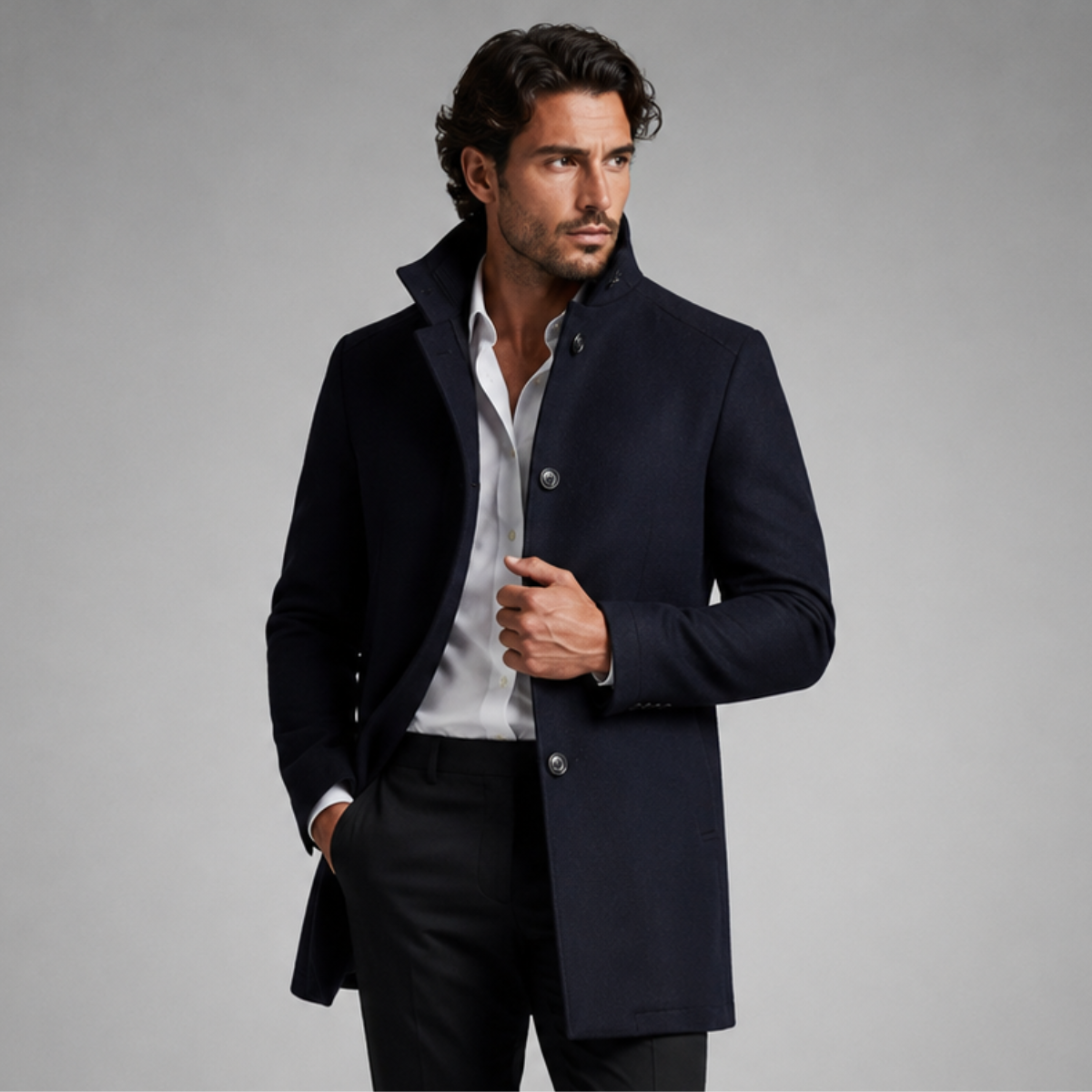 Albert | Manteau doublé à col montant