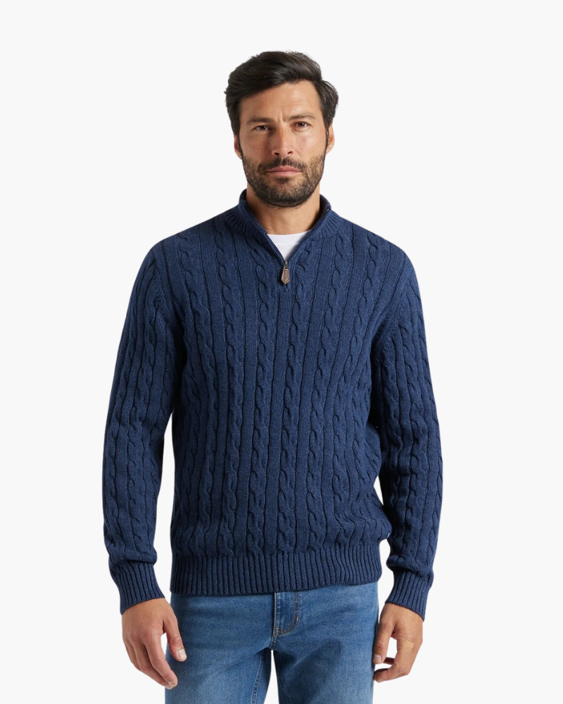 Dorian | Pull demi-zip en coton