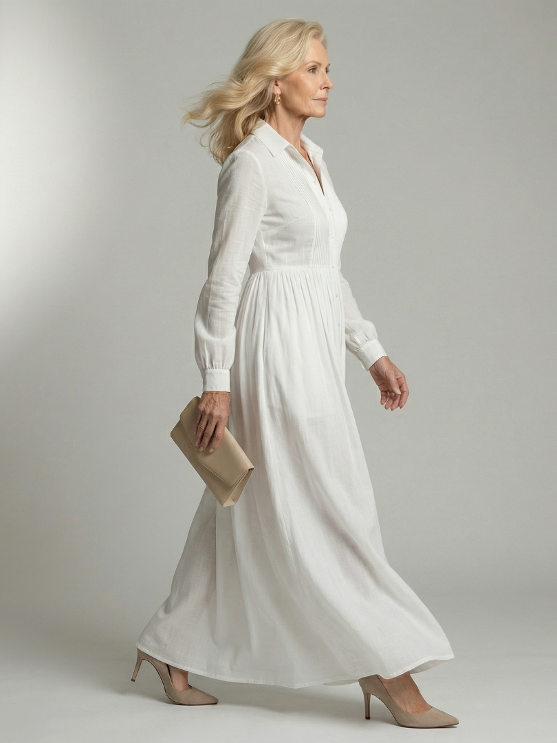 Sylvie | Robe Maxi Fluide et Douce Lioren