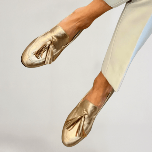 Raymonde | Ballerine souple métallisée