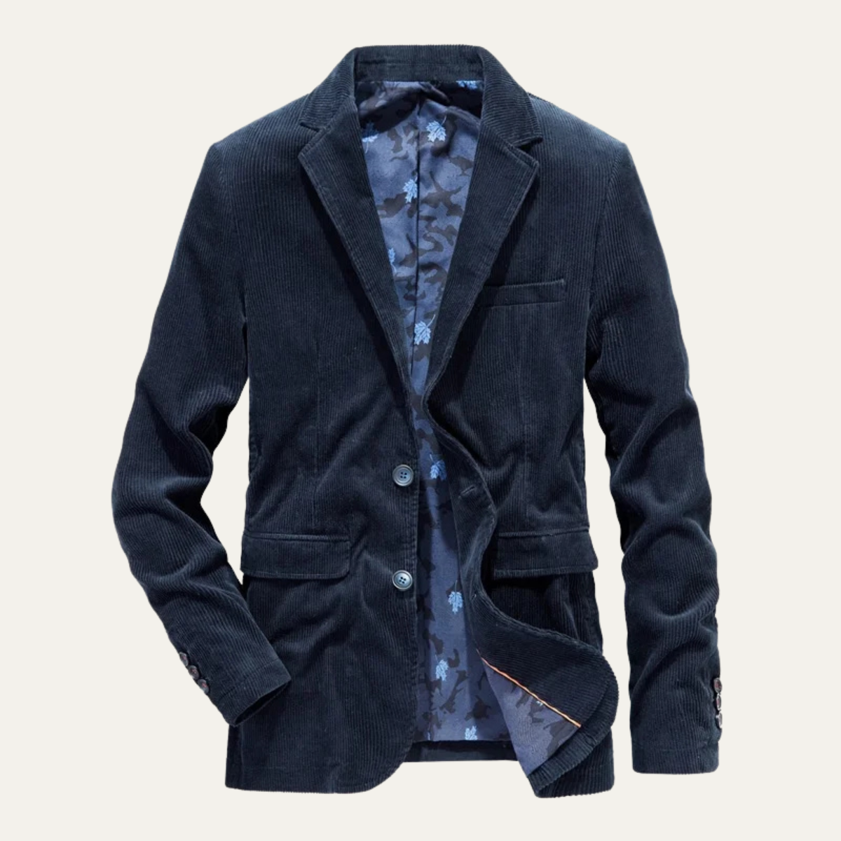 Calixte | Blazer côtelé à poches plaquées