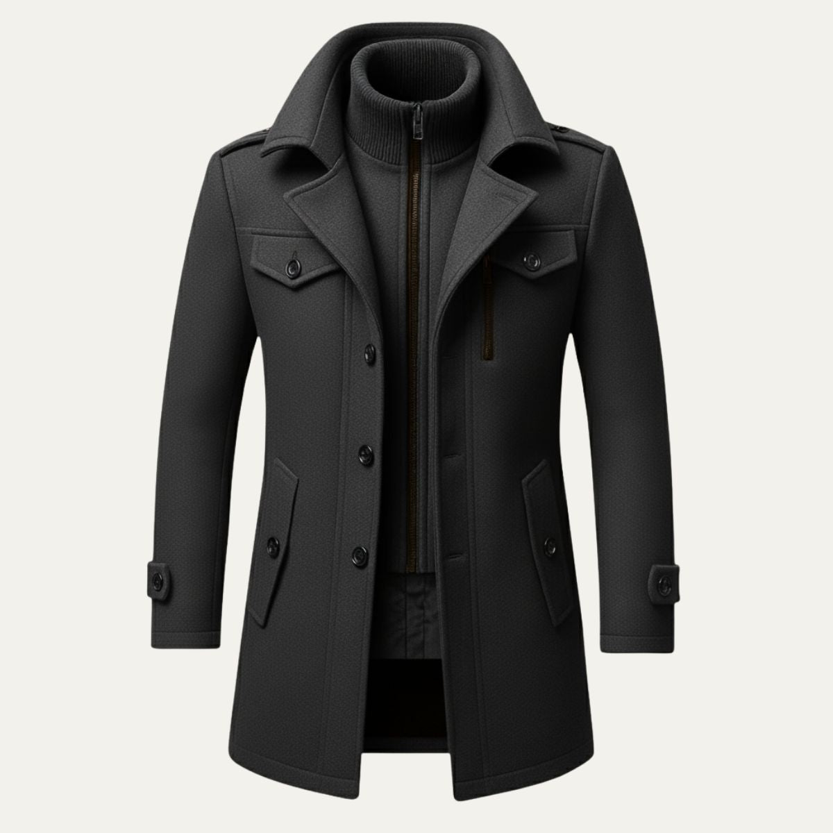 Anselme | Manteau à double épaisseur