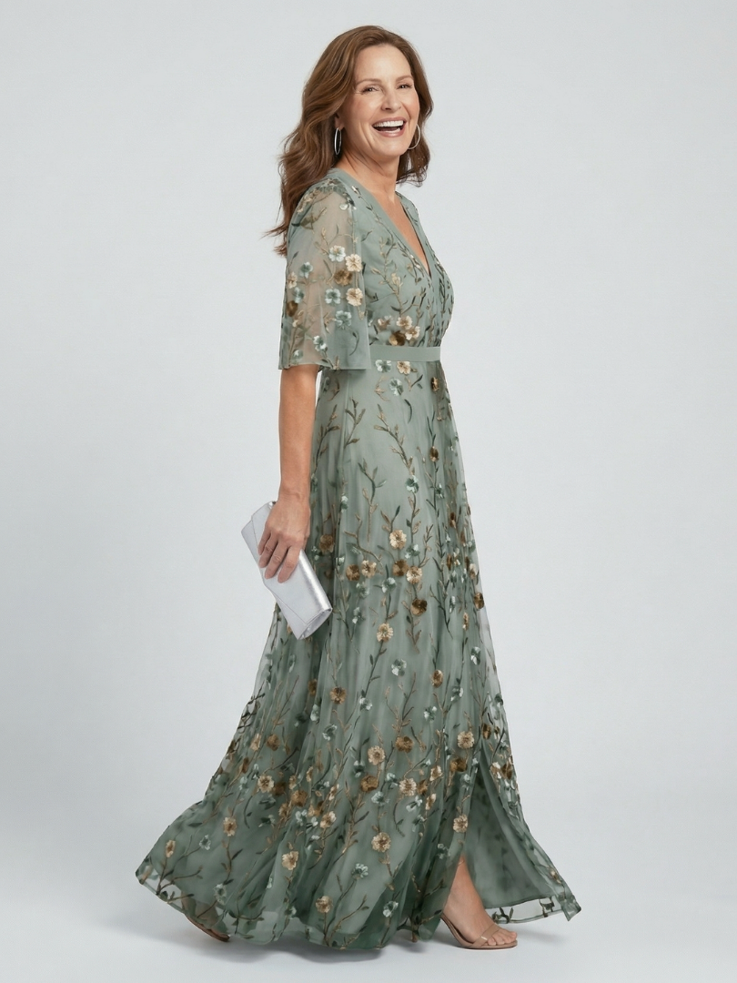 Camille | Robe Maxi à Col Américain Fluide Selora