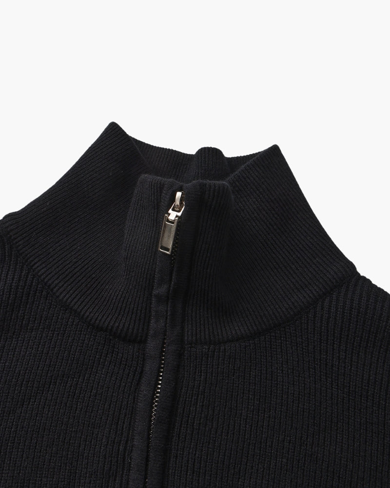 Diego | Pull demi-zip côtelé