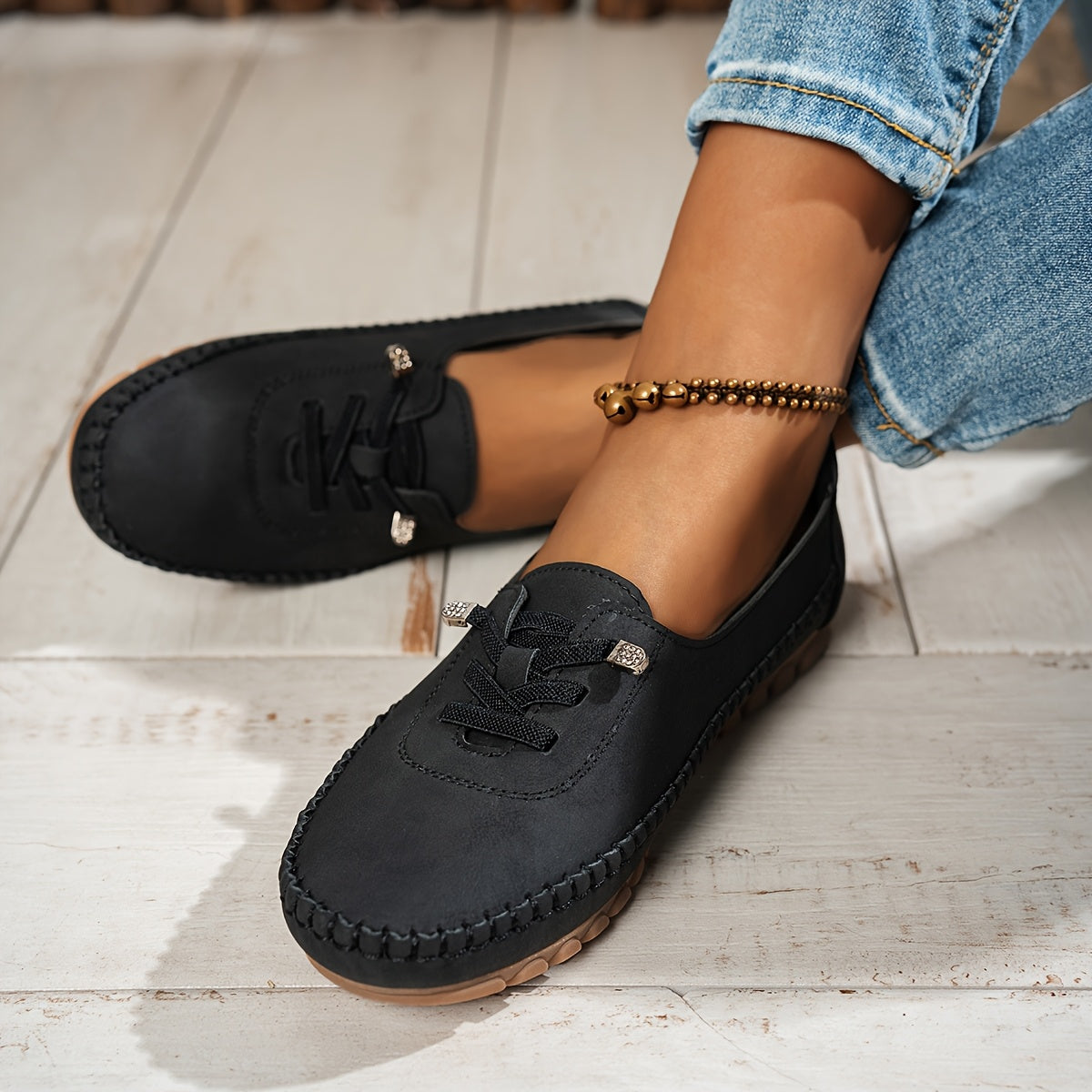 Clotilde | Mocassins souples à semelle antidérapante