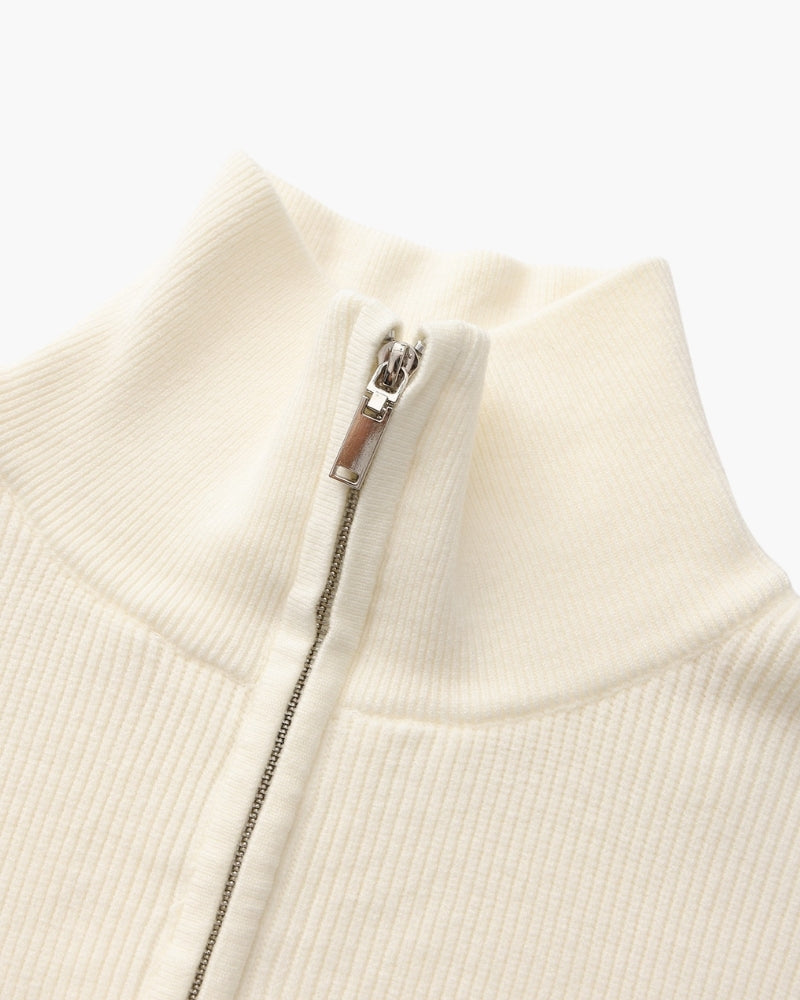 Diego | Pull demi-zip côtelé