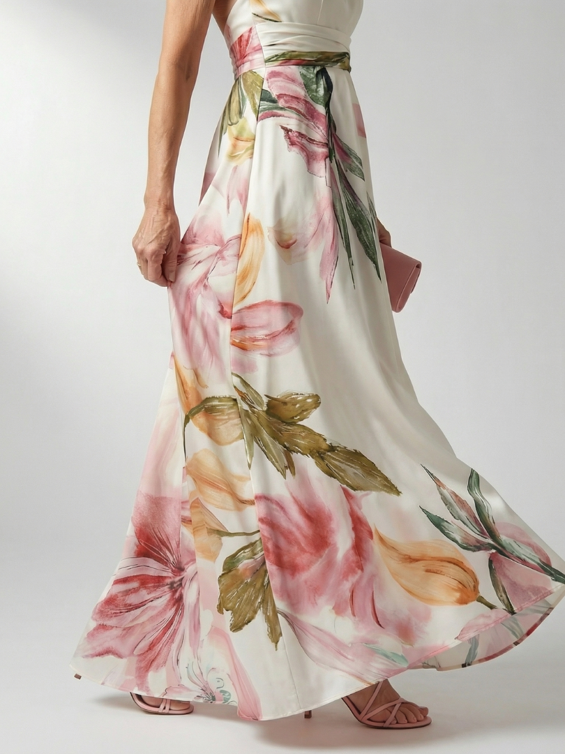 Aurélie | Robe Maxi Fleurie Légère Amiel