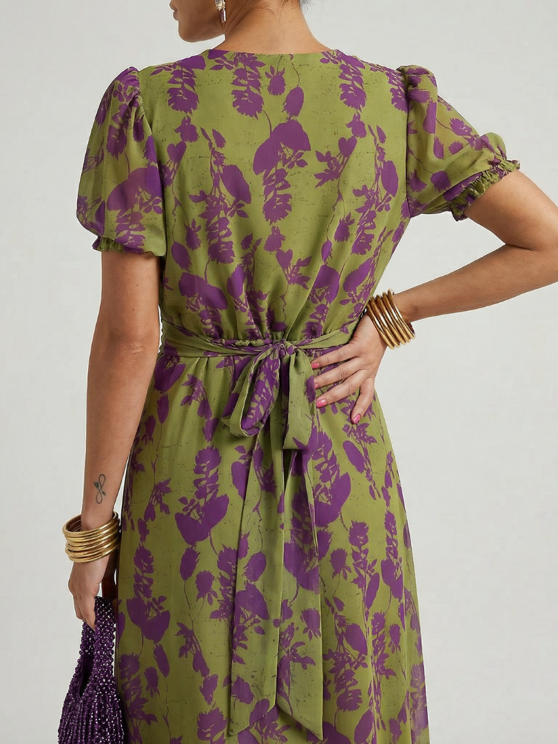 Colette | Robe Midi Florale Détendue Virel