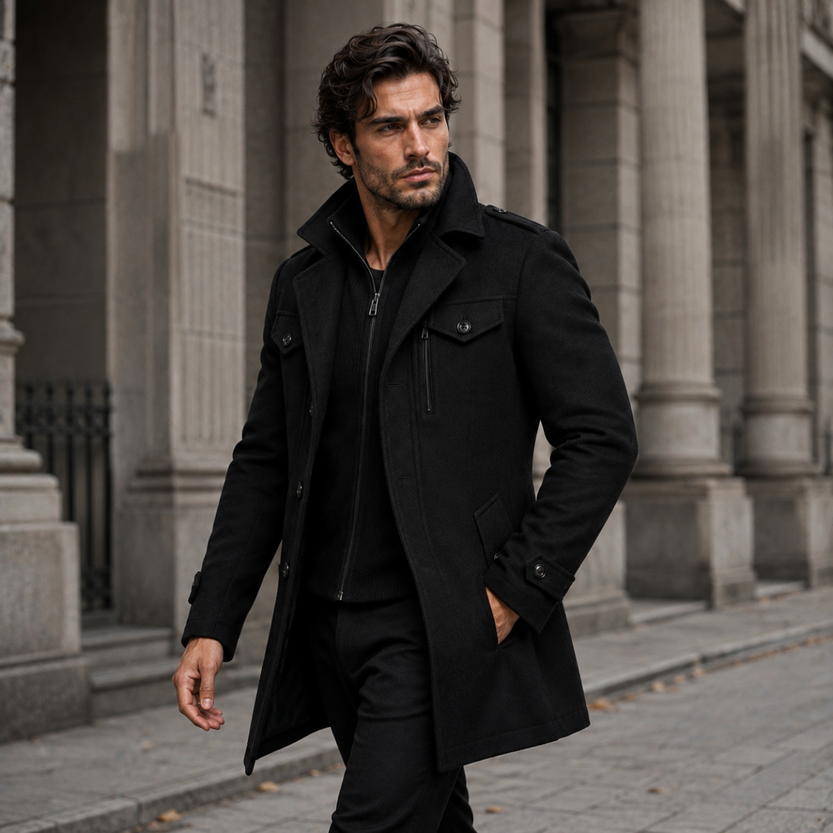 Anselme | Manteau à double épaisseur