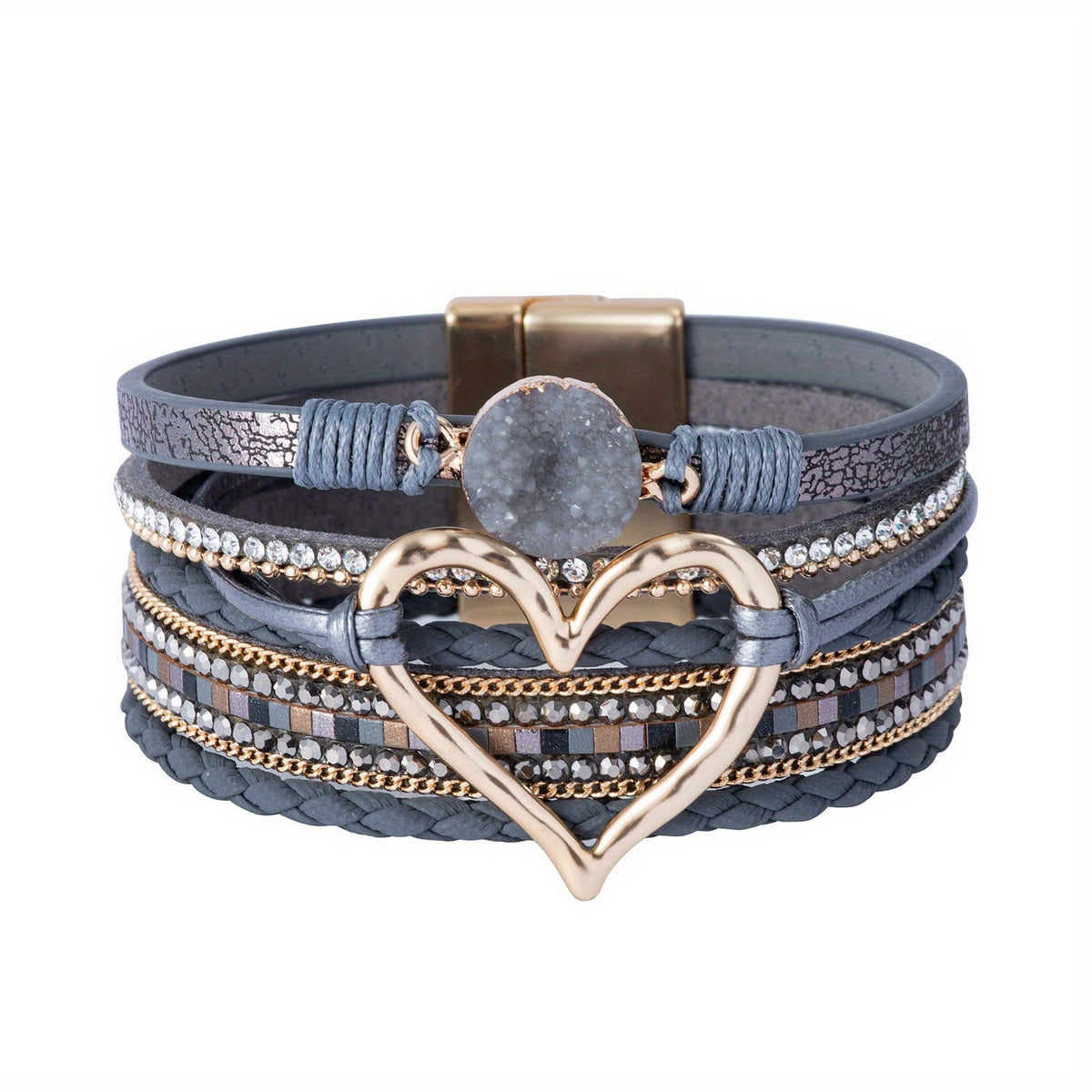 Bracelet Bohème Multirang en Cuir