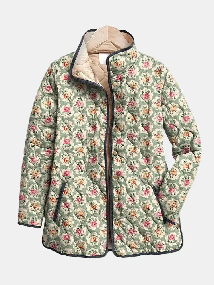 TROUSSEAU | Veste Matelassée Tapisserie Fleurie Amélie