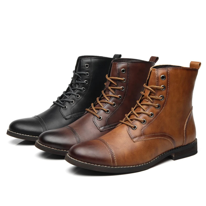 Lucas | Bottes de ville brunies pour homme