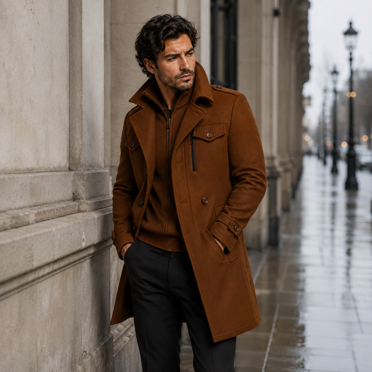 Anselme | Manteau à double épaisseur