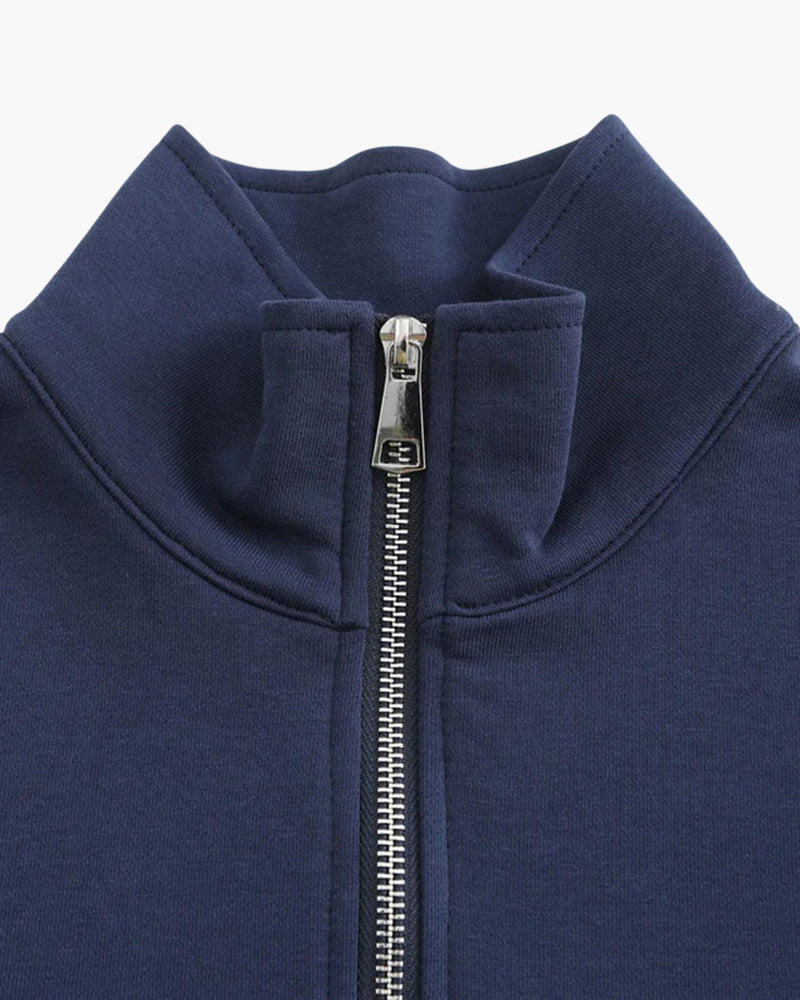Dominique | Maille zippée en coton bio