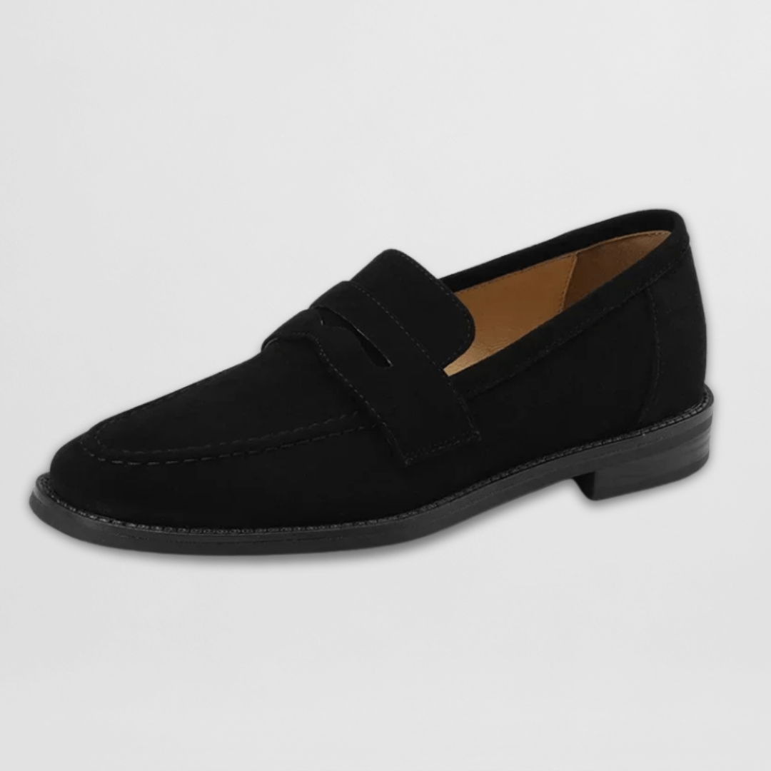 Roseline | Mocassin en daim rétro