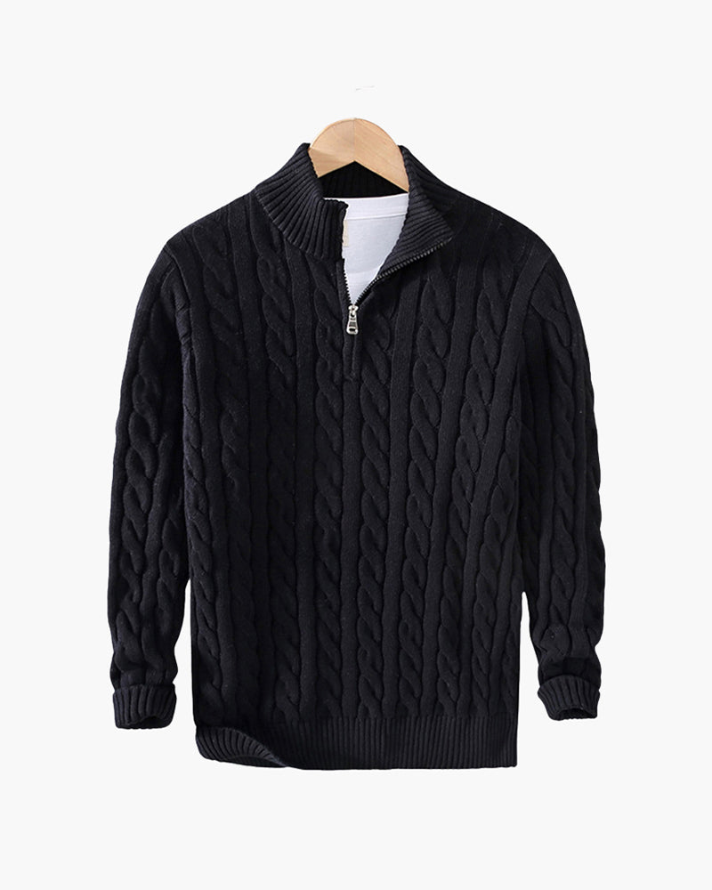 Dorian | Pull demi-zip en coton