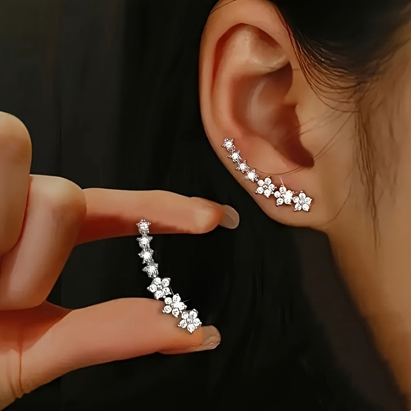 Gloria - Élégantes boucles d’oreilles florales intemporelles