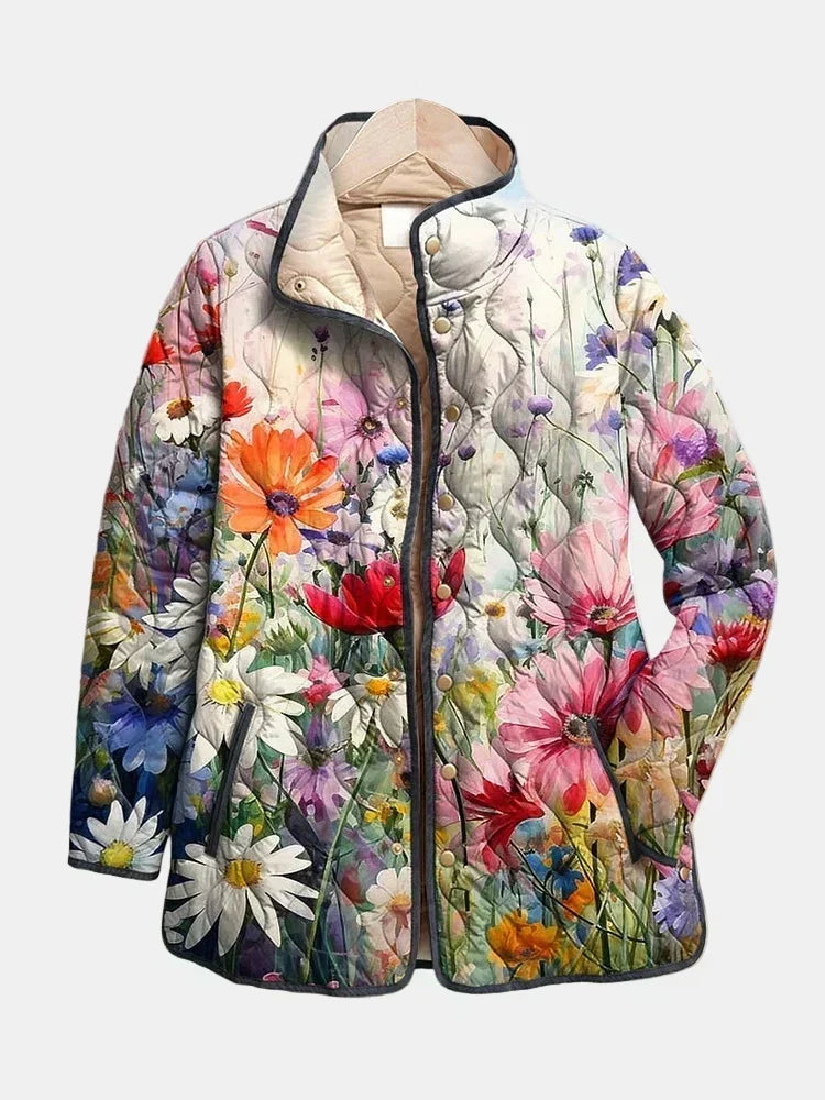 TROUSSEAU | Veste Matelassée Fleurs des Champs Manon