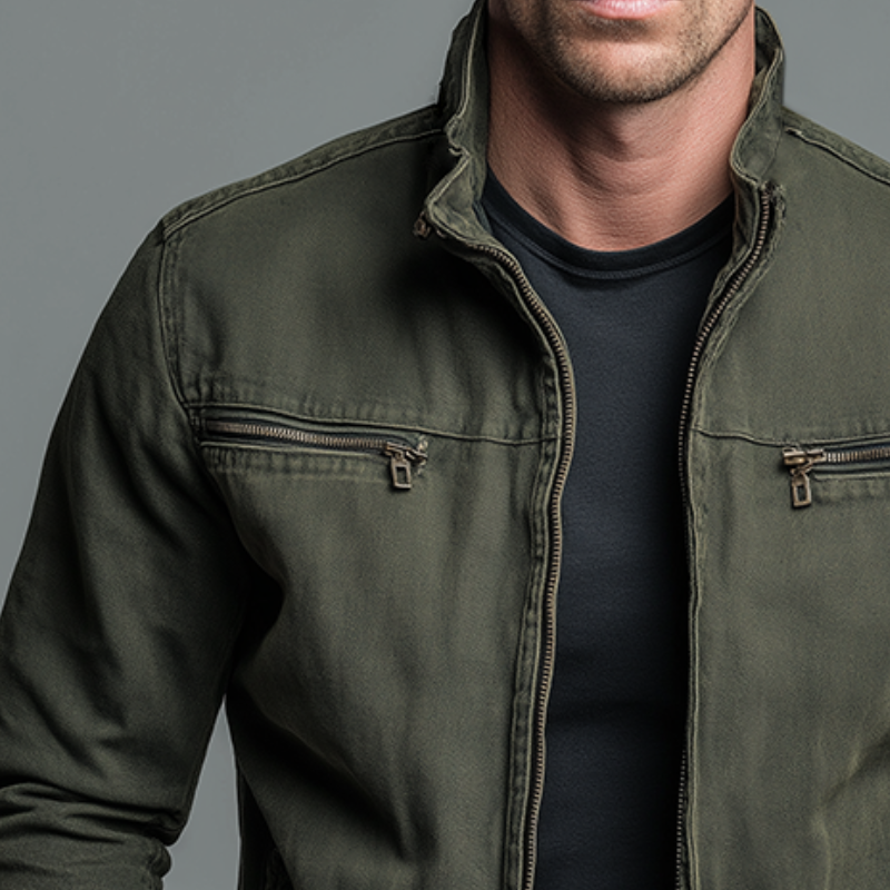 Baptiste | Veste de campagne vintage de style militaire