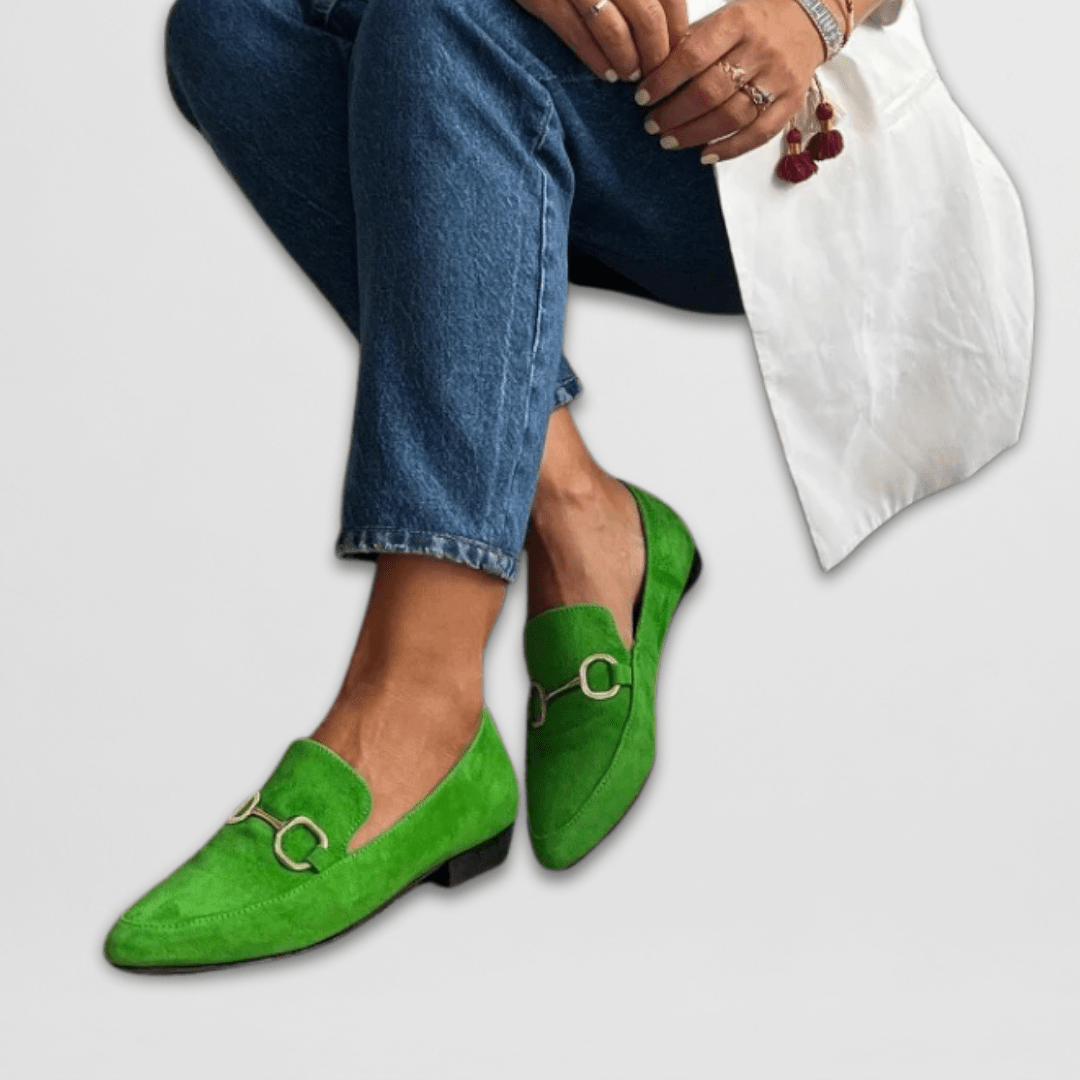 Romy | Mocassin en daim à mors