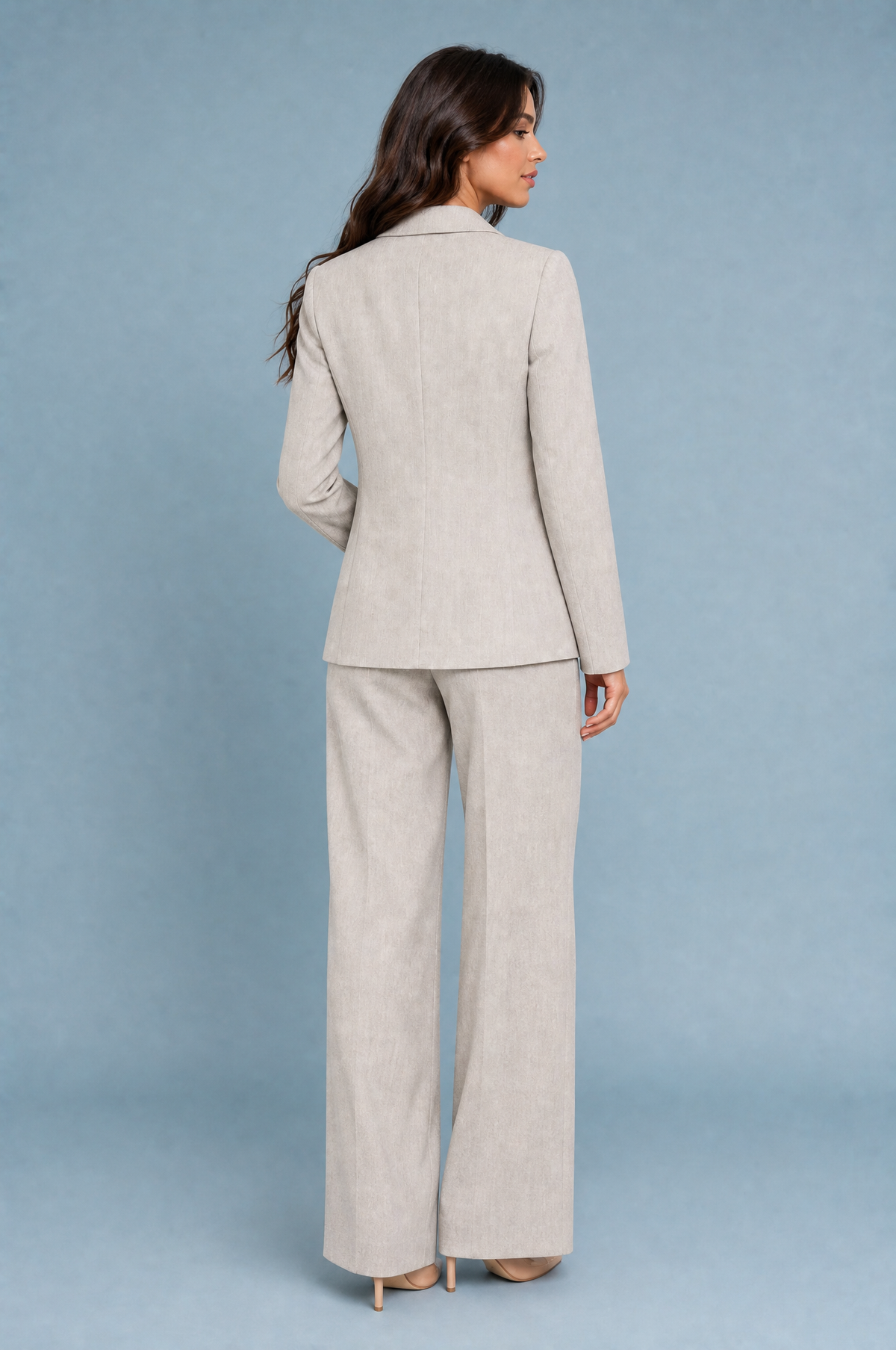 Léonie | Ensemble blazer et pantalon plissé