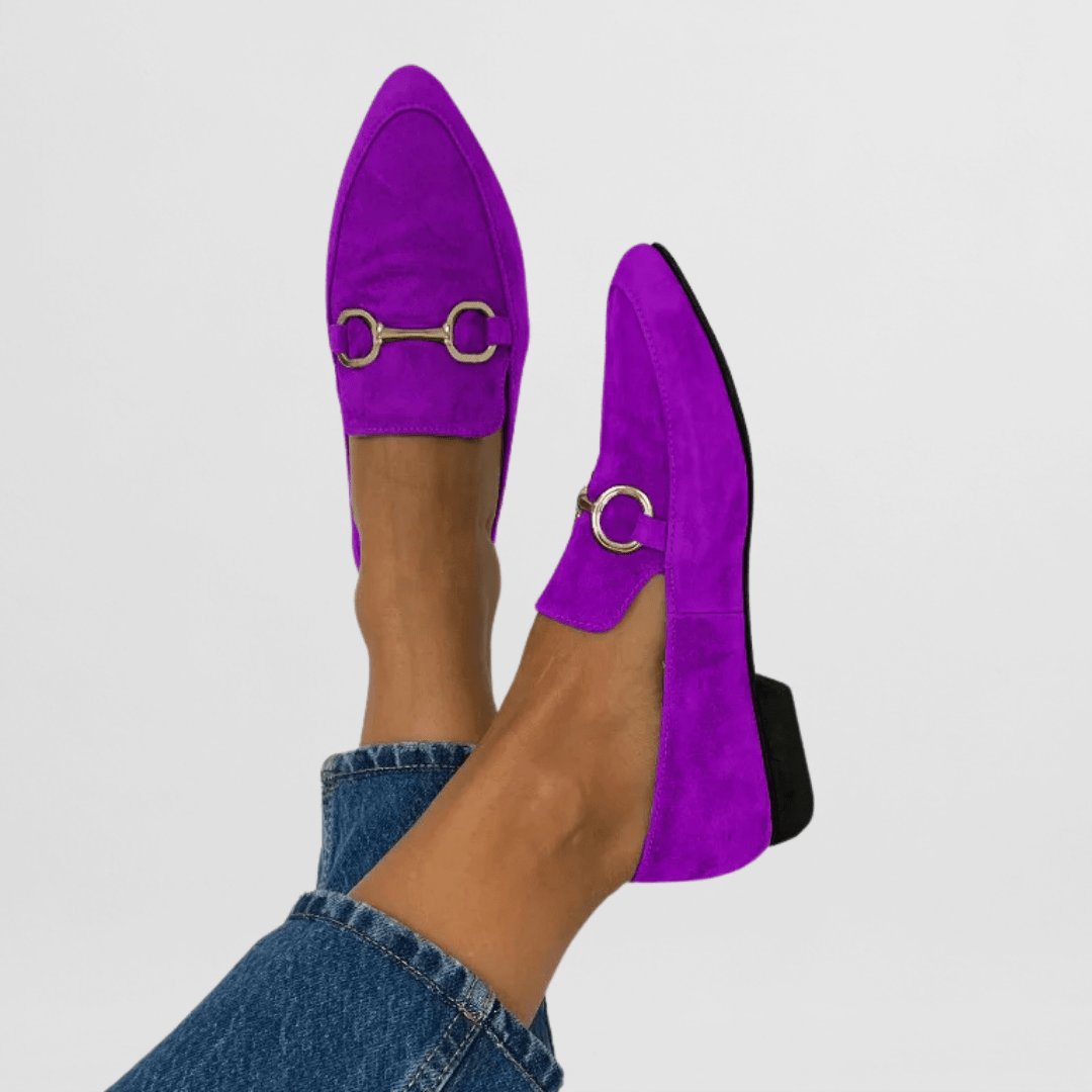 Romy | Mocassin en daim à mors
