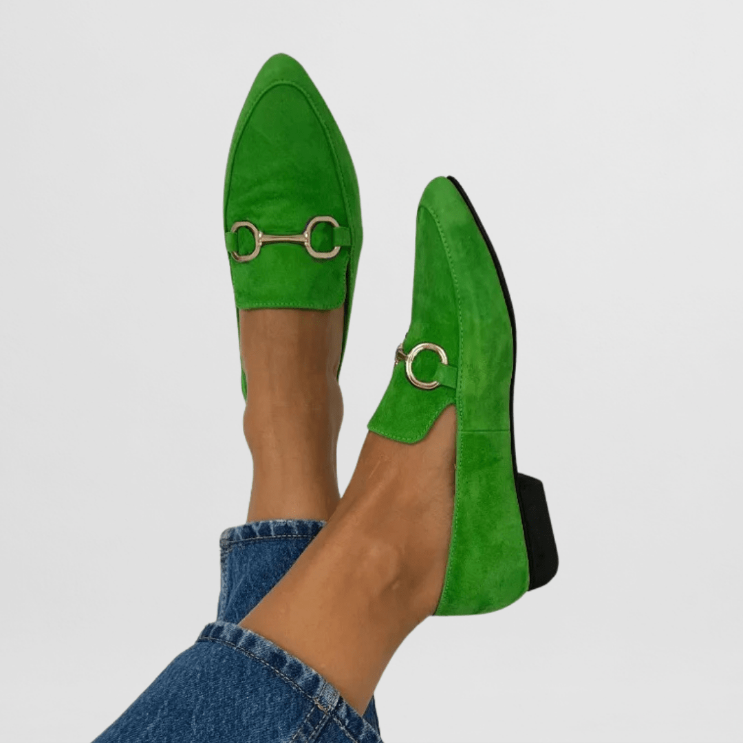 Romy | Mocassin en daim à mors