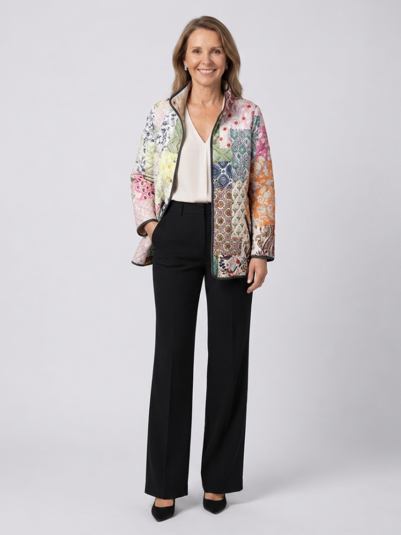 TROUSSEAU | Veste Matelassée Patchwork Bohème Florence