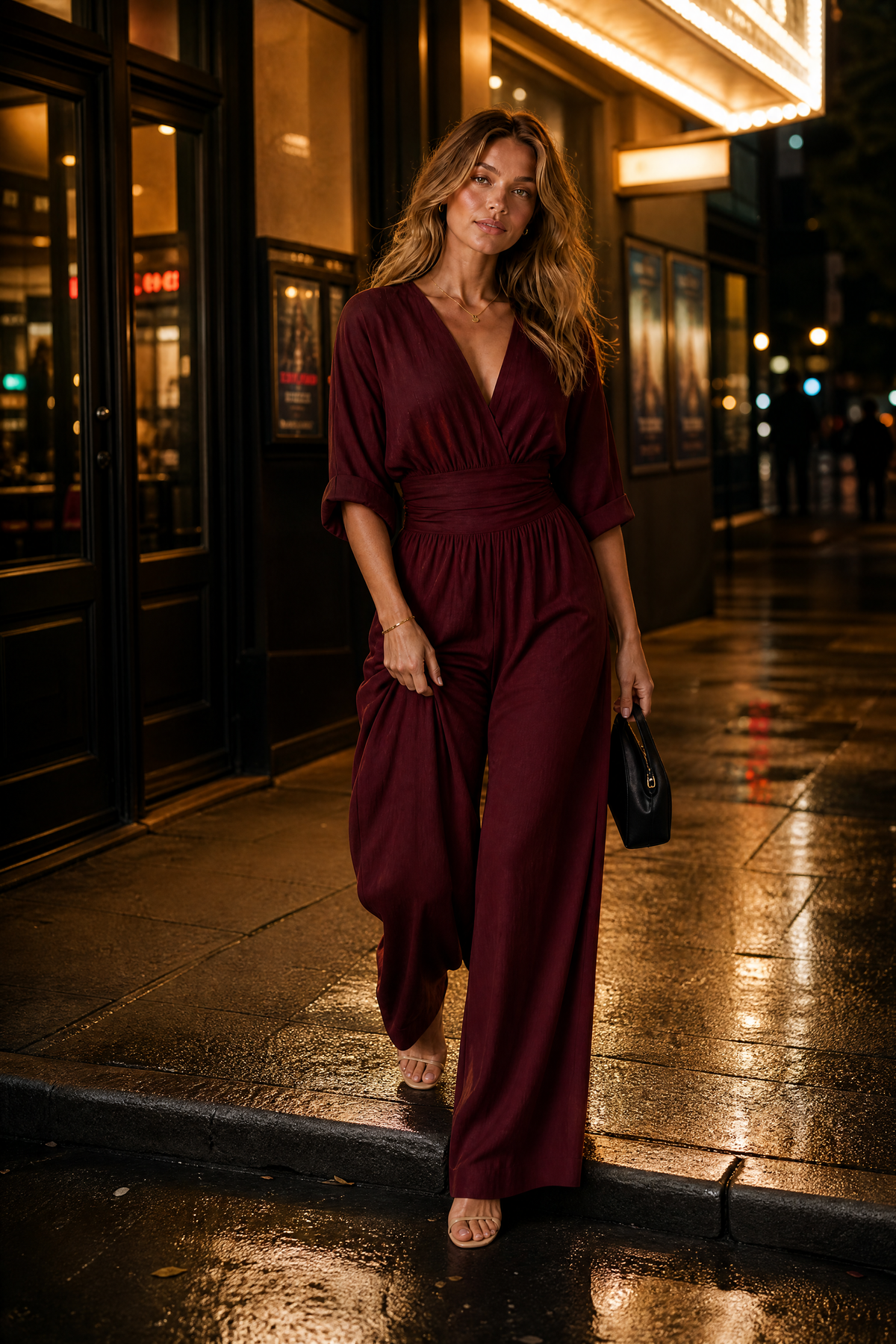 Mélissa | Combinaison col V taille haute