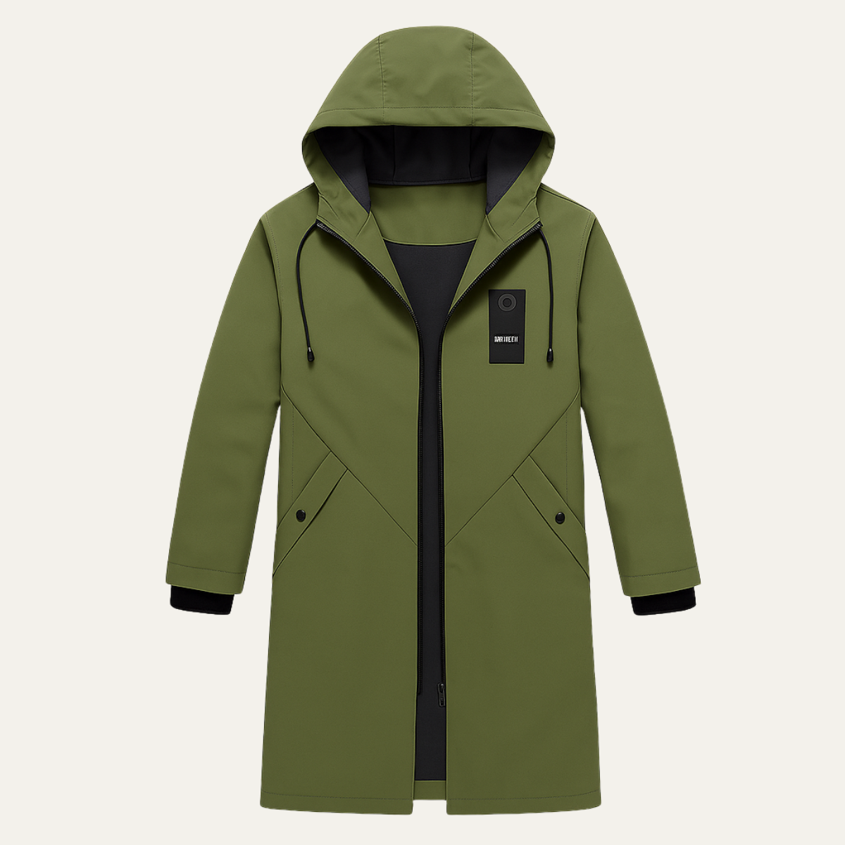 Aldric | Imperméable long à capuche