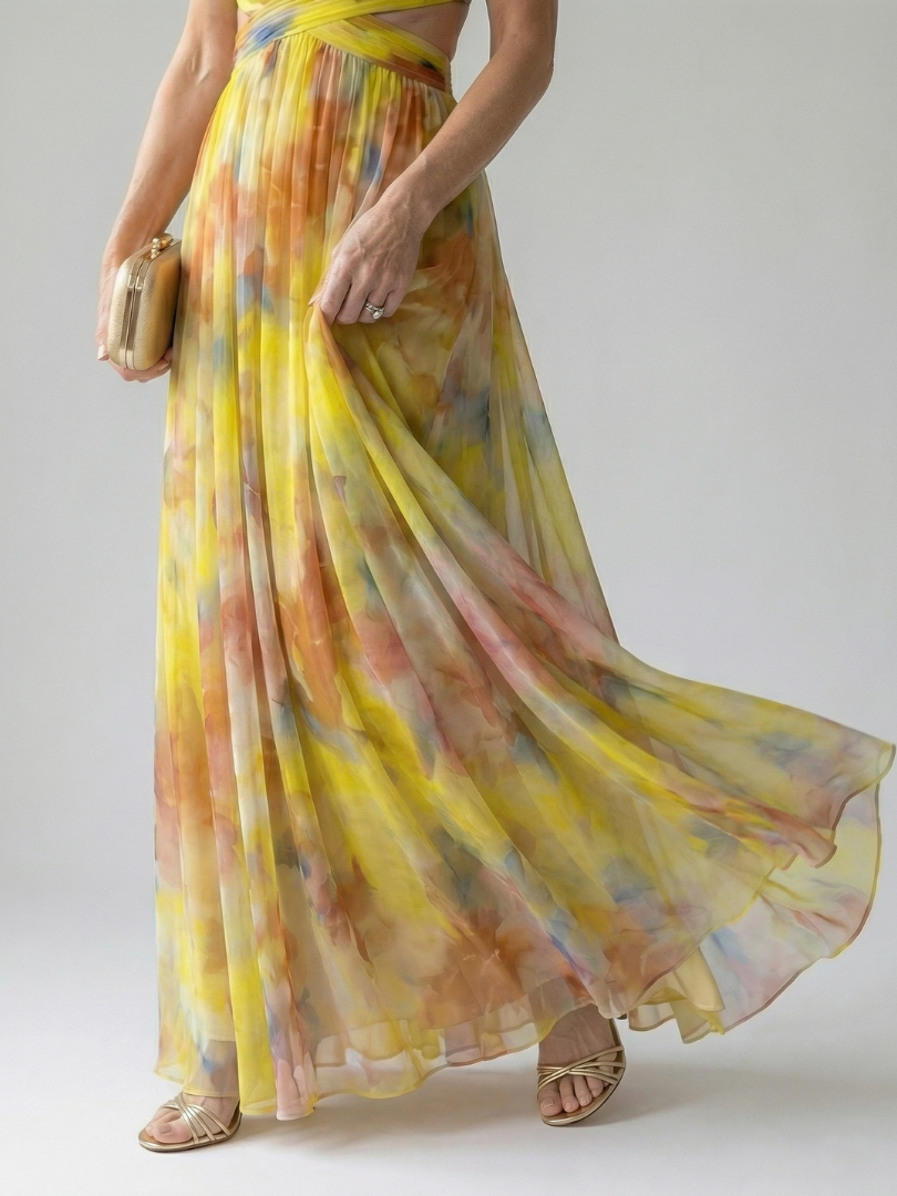 Chloé | Robe Maxi à Enveloppe Douce Isel