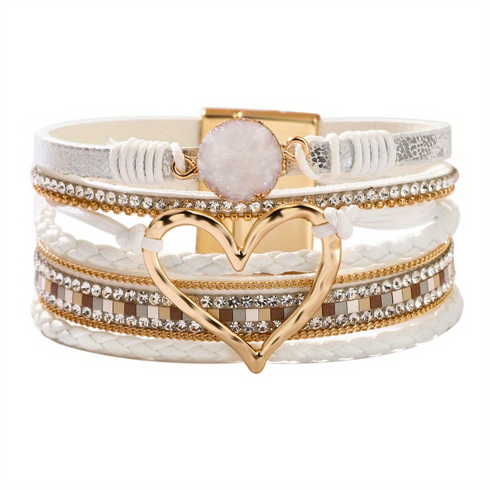 Bracelet Bohème Multirang en Cuir