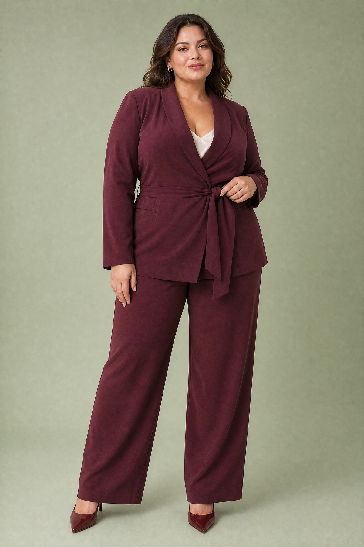 Line | Tailleur croisé en lin