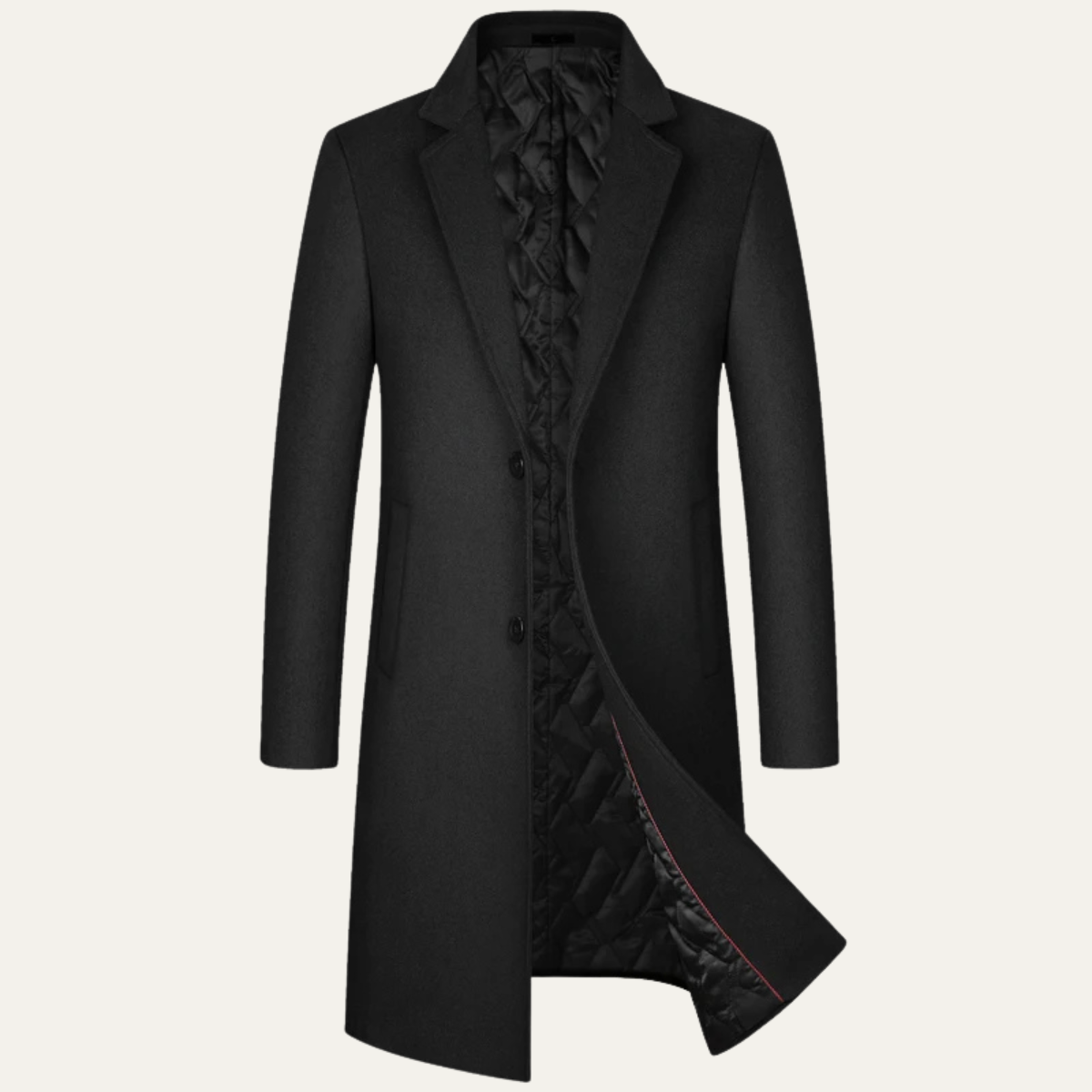Albéric | Manteau long à revers crantés