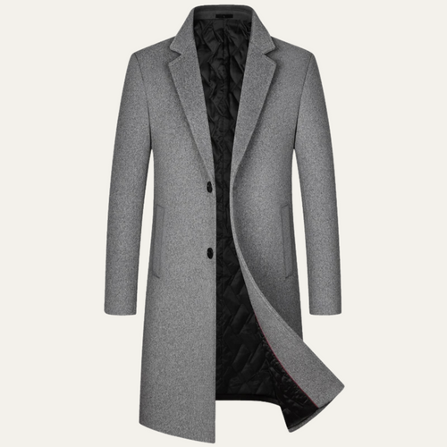 Albéric | Manteau long à revers crantés