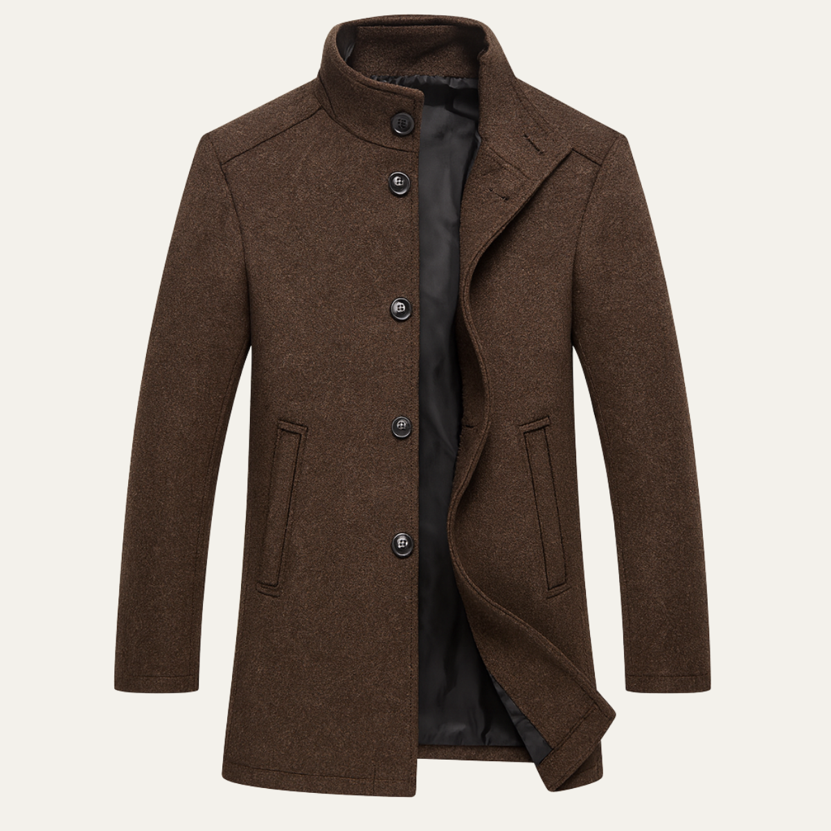 Albert | Manteau doublé à col montant