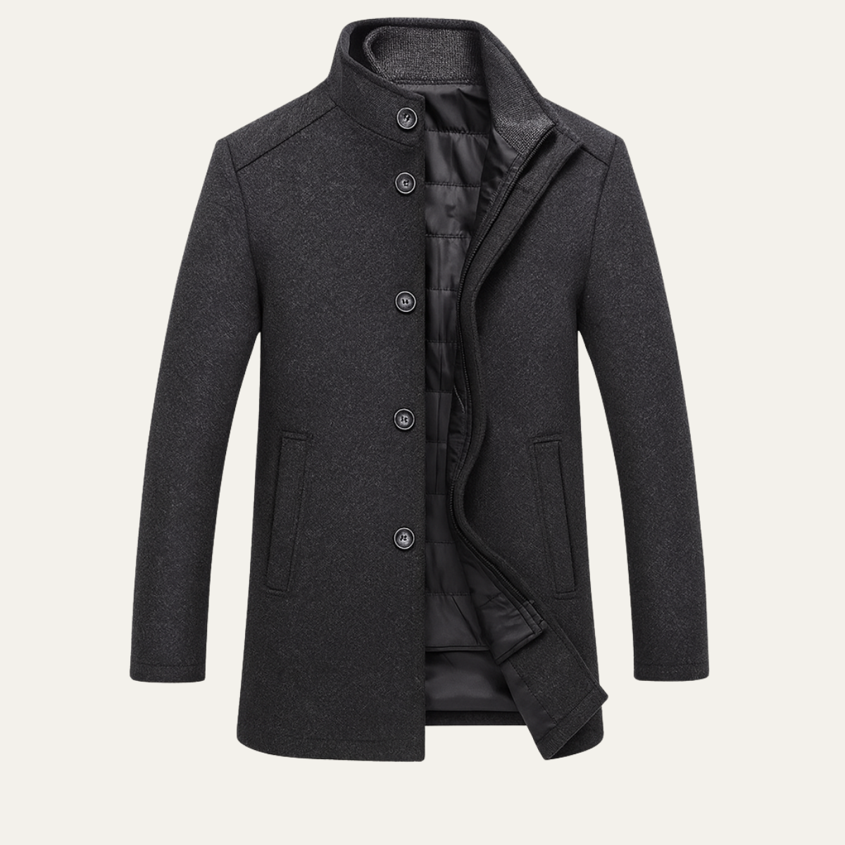 Albert | Manteau doublé à col montant