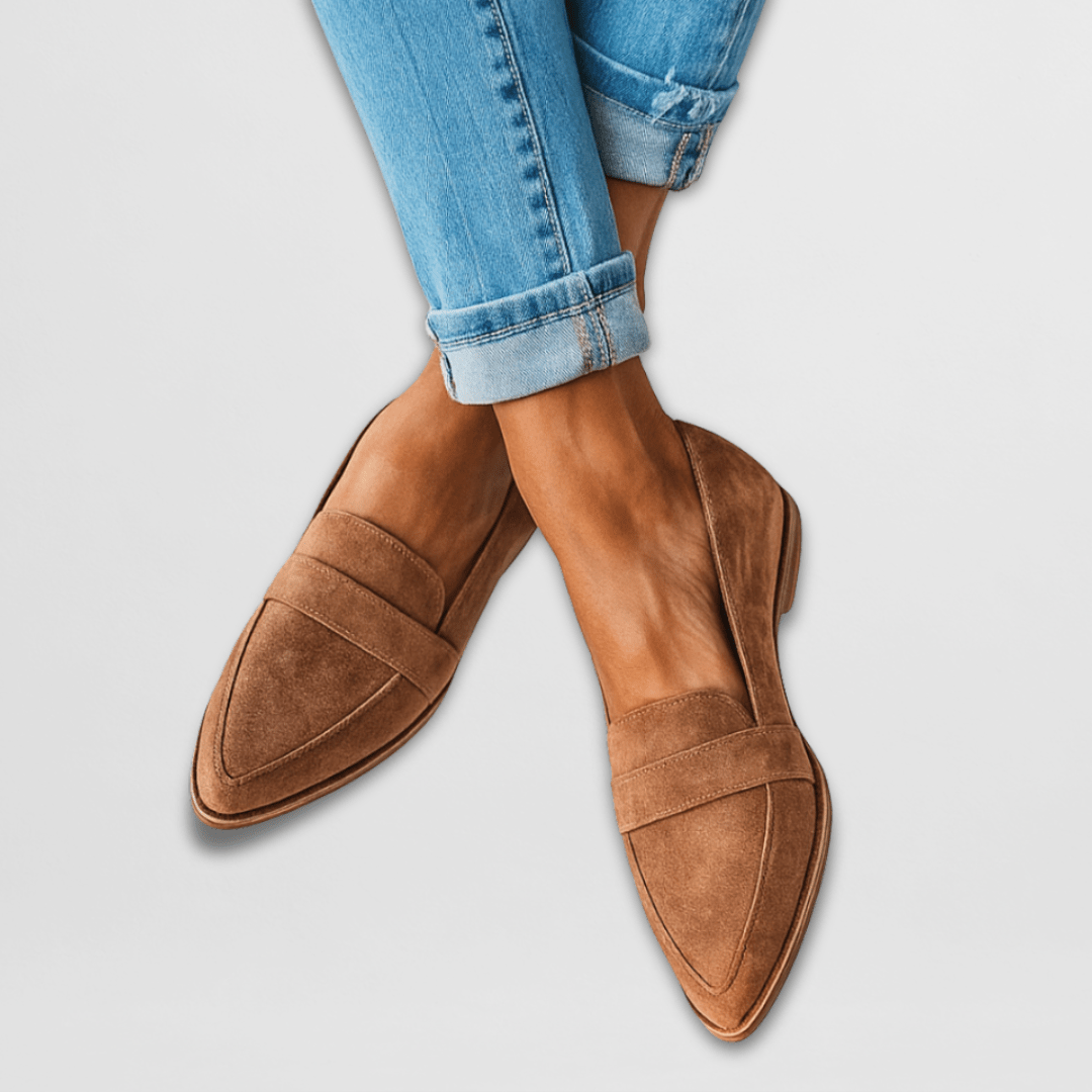 Rosine | Mocassin pointu en daim