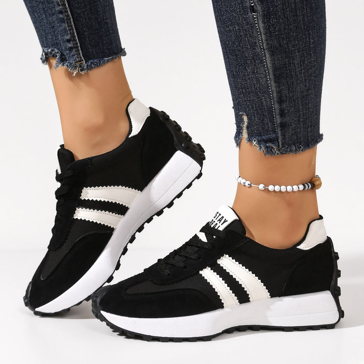 Odette | Basket rétro à lacets