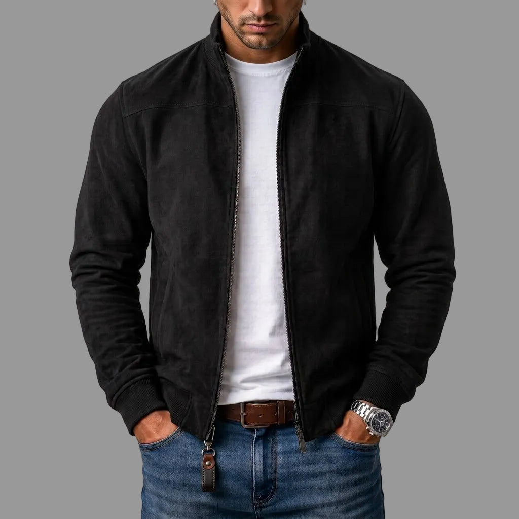 Olivier | Veste bomber en daim