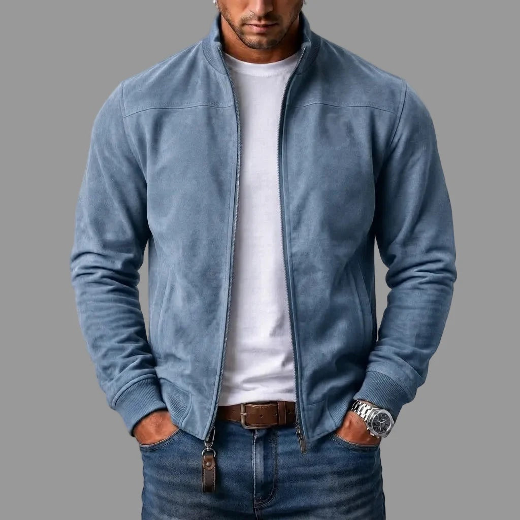 Olivier | Veste bomber en daim