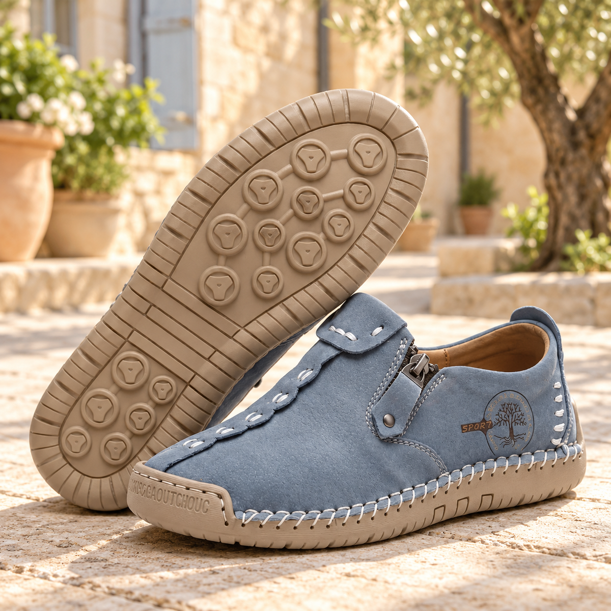 Ysoline | Mocassins orthopédiques à fermeture zippée