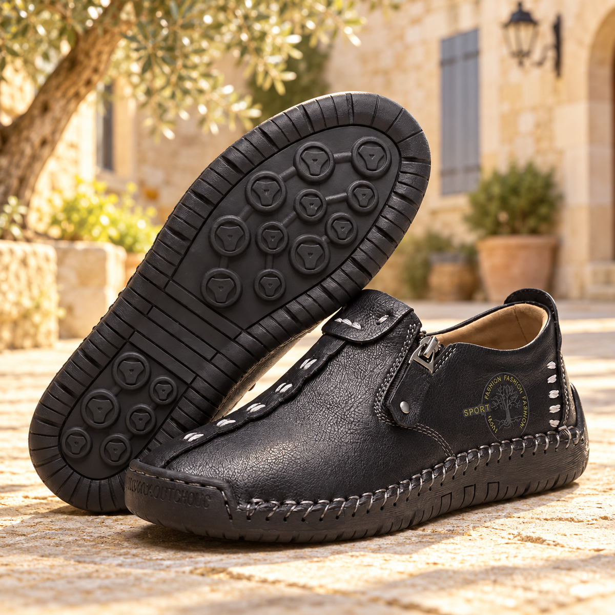Ysoline | Mocassins orthopédiques à fermeture zippée