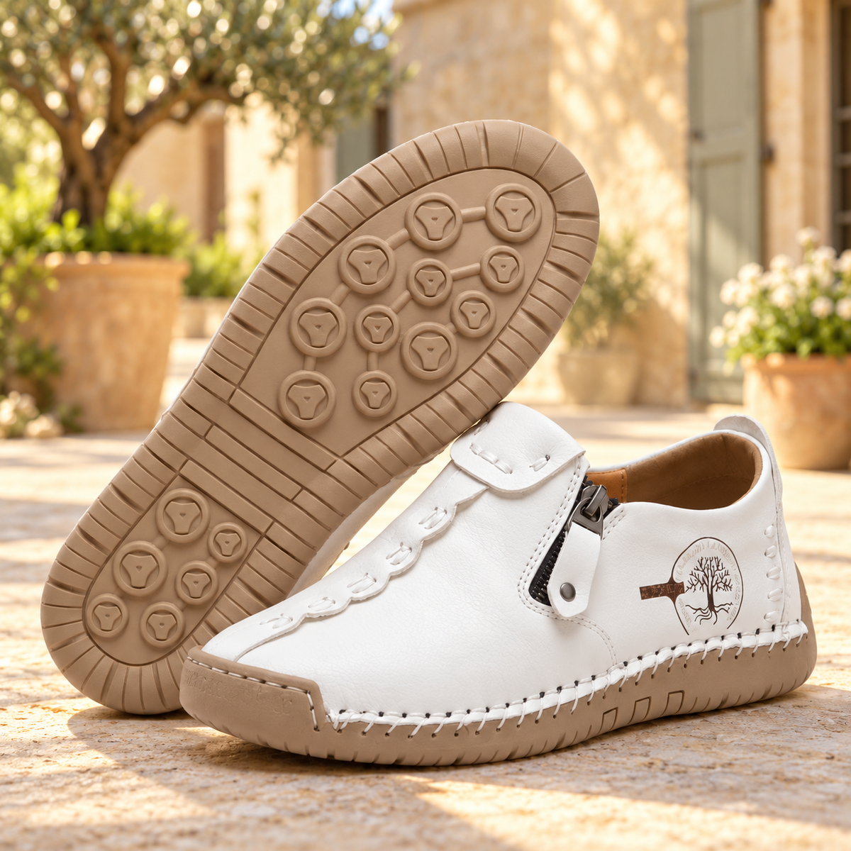 Ysoline | Mocassins orthopédiques à fermeture zippée