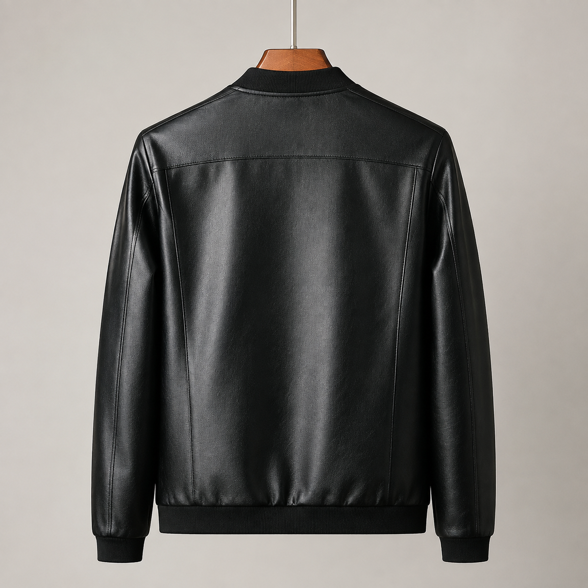 Nathan | Blouson bomber en cuir véritable au design élégant