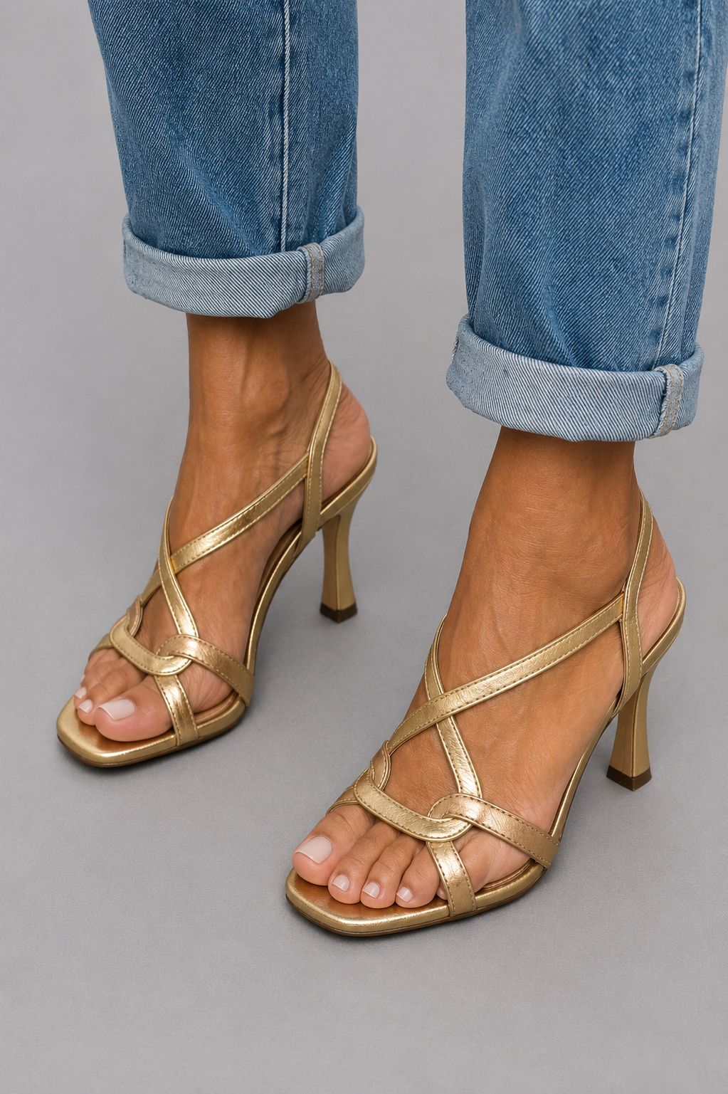 Elisabetta | Sandales Dorées Élégance Estivale