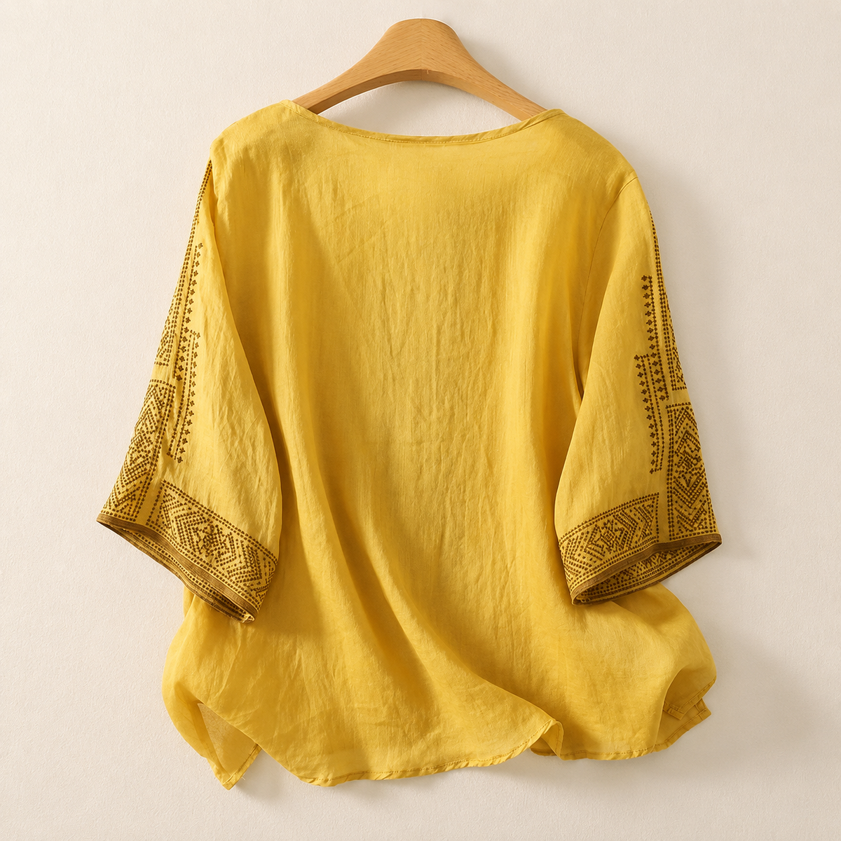 Agnès | Blouse en lin brodée pour femme