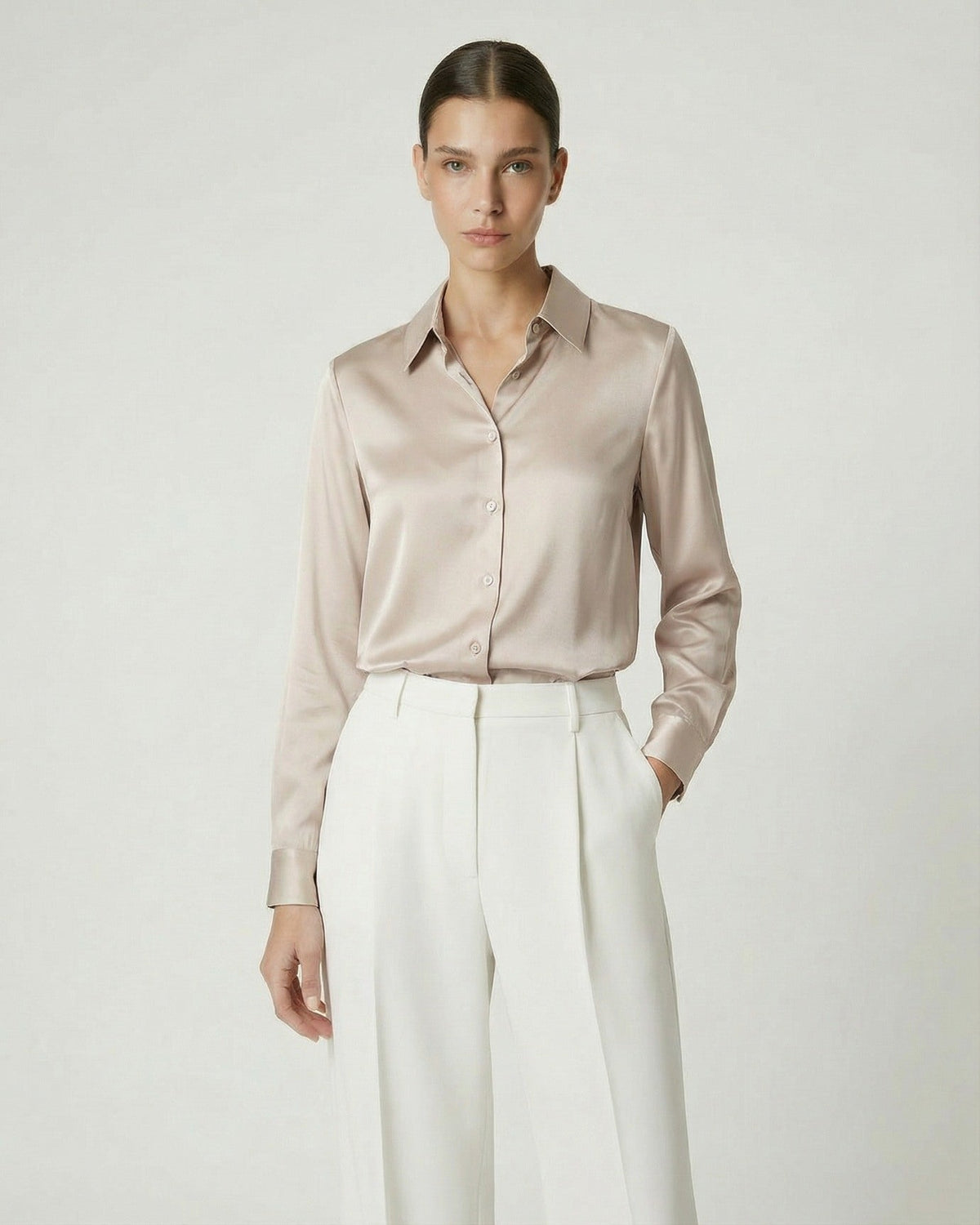 Éléonore | Chemise en soie de mûrier
