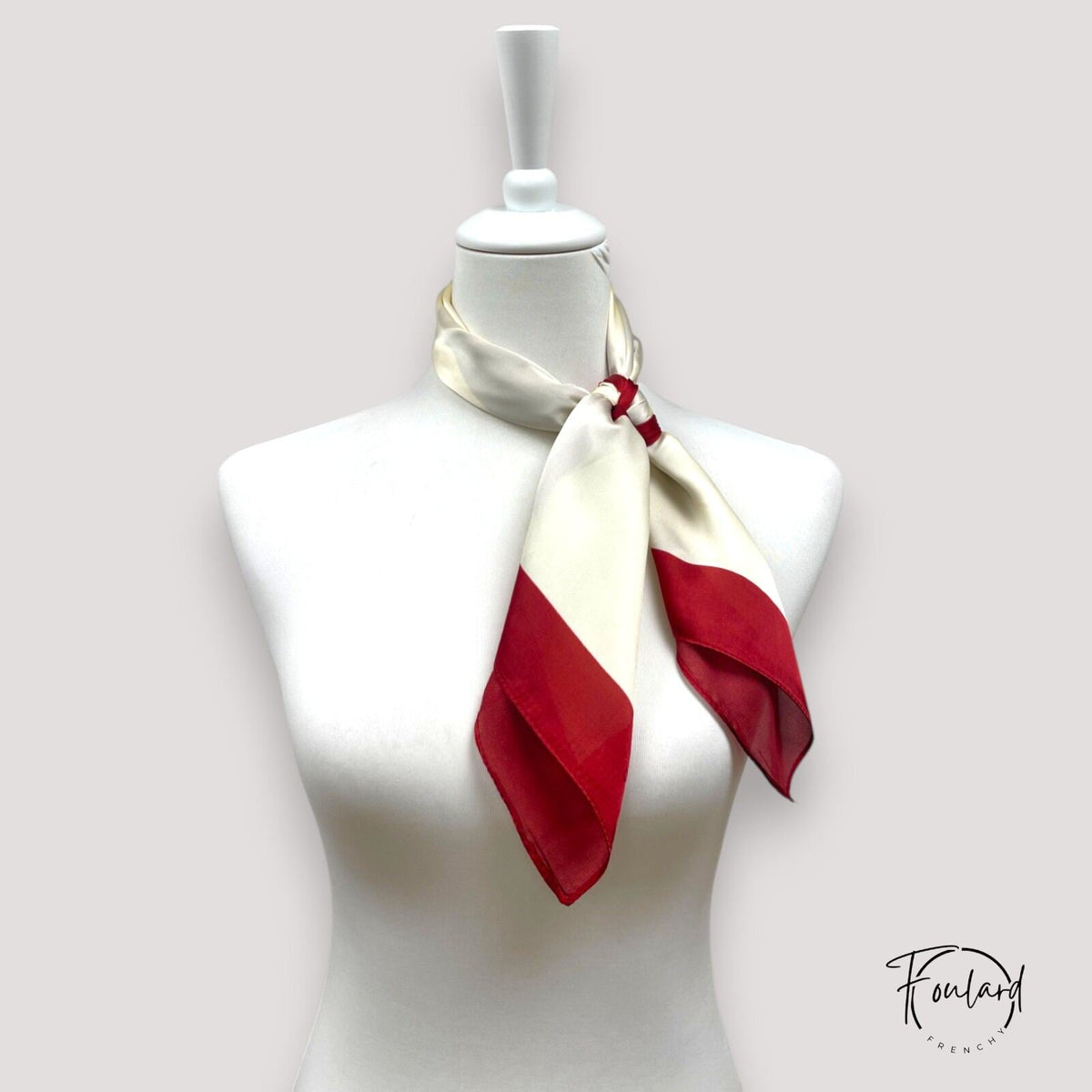 Clélia | Foulard carré rayures bicolores